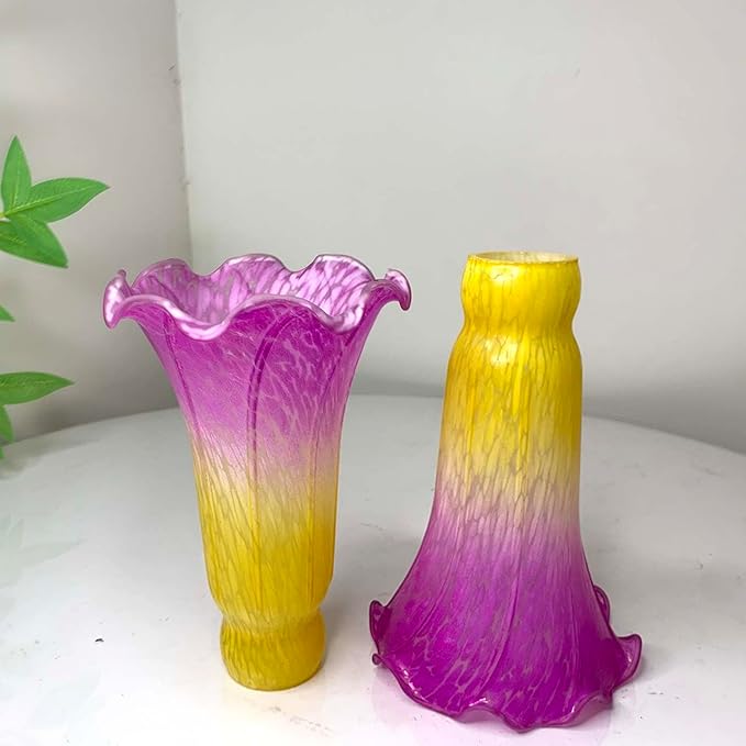 Bieye LS13 Lily Flower Blown Glass Lampshade - Image 5