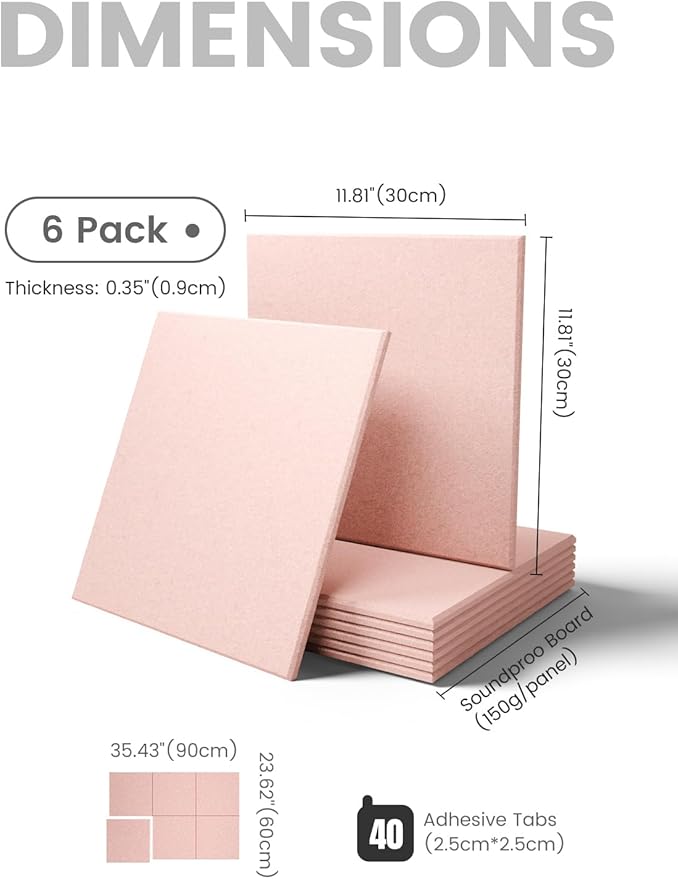 Fluxynara Large Felt Bulletin Board 36" x 24" Cork Board Alternative-6 Pack - Image 2