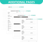 Comkiso Address Book with Individual Alphabetical Tabs Laminated, Large Print - Image 4