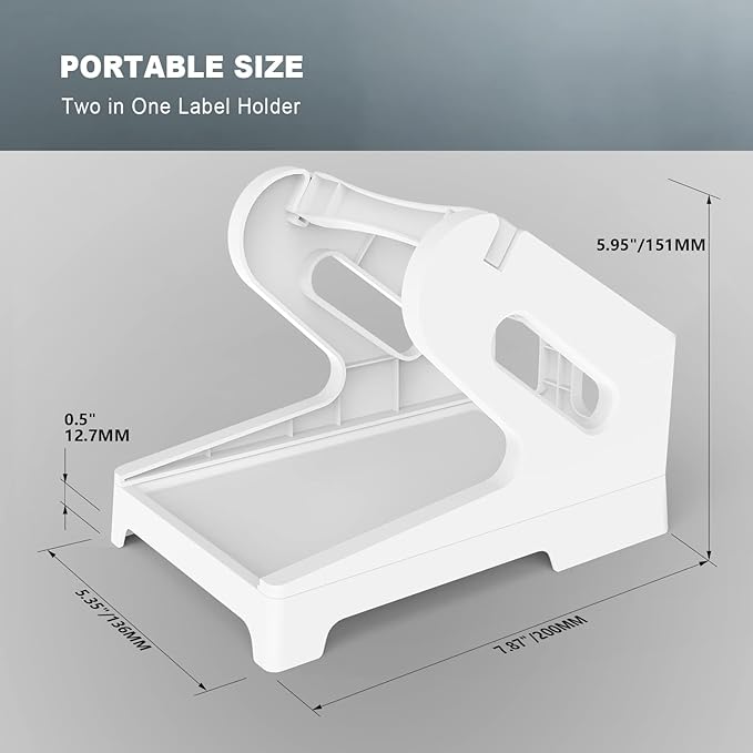 Vazioyar Thermal Label Holder for Rolls and Fan-Fold Labels, Sticker Roll - Image 2
