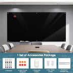 MaxGear Glass Whiteboard Wall Mounted, Frameless Magnetic Dry Erase Board - Image 3