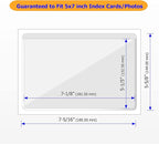 Clear Adhesive 5" x 7" Index Card Pockets - Image 2