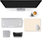 Auhoahsil Beige Mouse Pad, 12 x 10 Inch Square Mousepad, 3mm Thick Rubber Mouse - Image 3