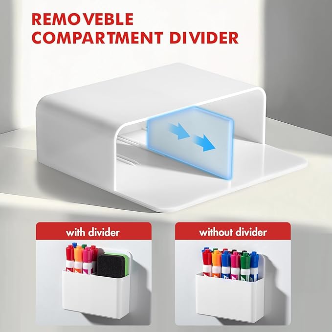 BEYGORM 2 Pack Plastic Magnetic Pen Holder - Image 4