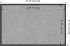 Amanti Art Black Framed Magnetic Board 21x33 Large Vision Board - Image 3