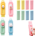 BetterJonny Sliding Retractable Eraser, 4 Color Push Pull Erasers and 8 Refills by BetterJonny