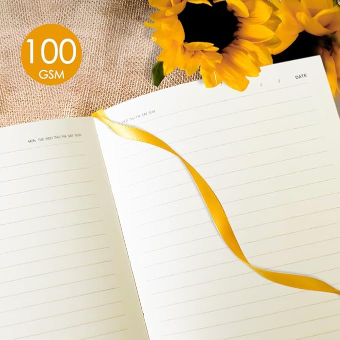 ipoul Sunflower Journal, Softcover Notebook, College Ruled Notebook, Lined - Image 3