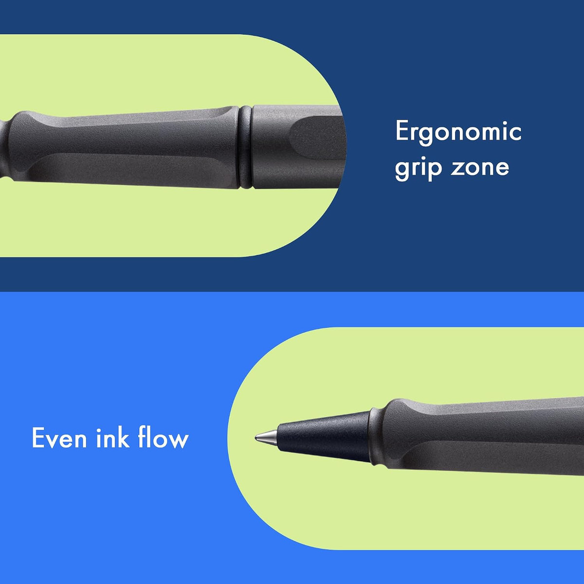 Lamy safari umbra - Rollerball Pen with ergonomic grip & line width M - f...