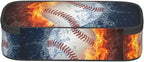 HKHEHOP Baseball Ball Pencil Case Big Capacity Storage Pencil Pouch Stationery - Image 4
