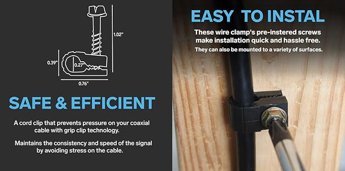 STEREN Coaxial Cable Clips - Image 5