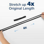 LotFancy Large Rubber Bands, Heavy Duty Black Long Rubber Bands - Image 3