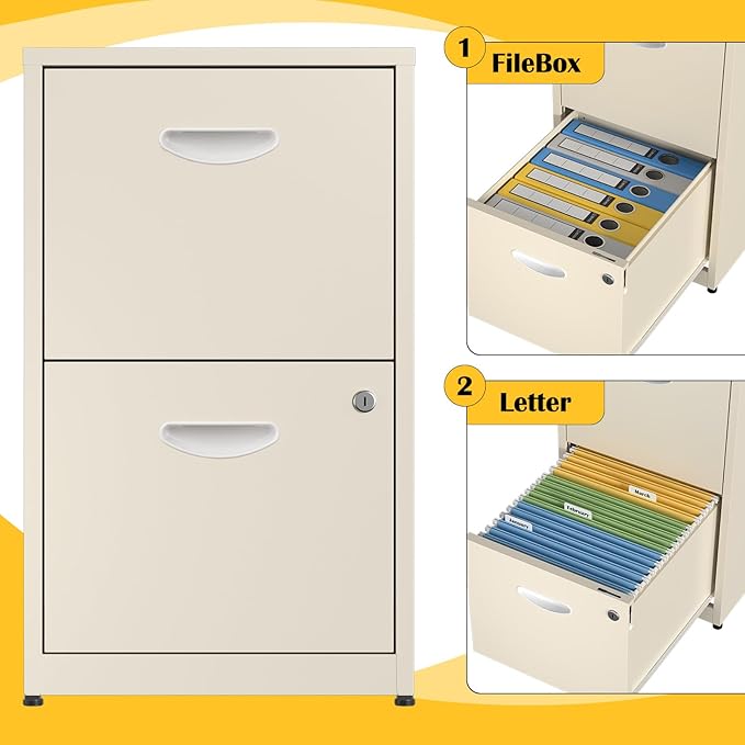 SteeLoong 2 Drawer File Cabinet - Image 7