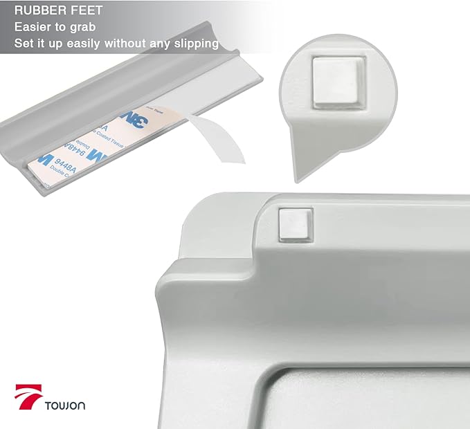 TOWON Small Glass Dry Erase Board, Desk White Board - Image 5