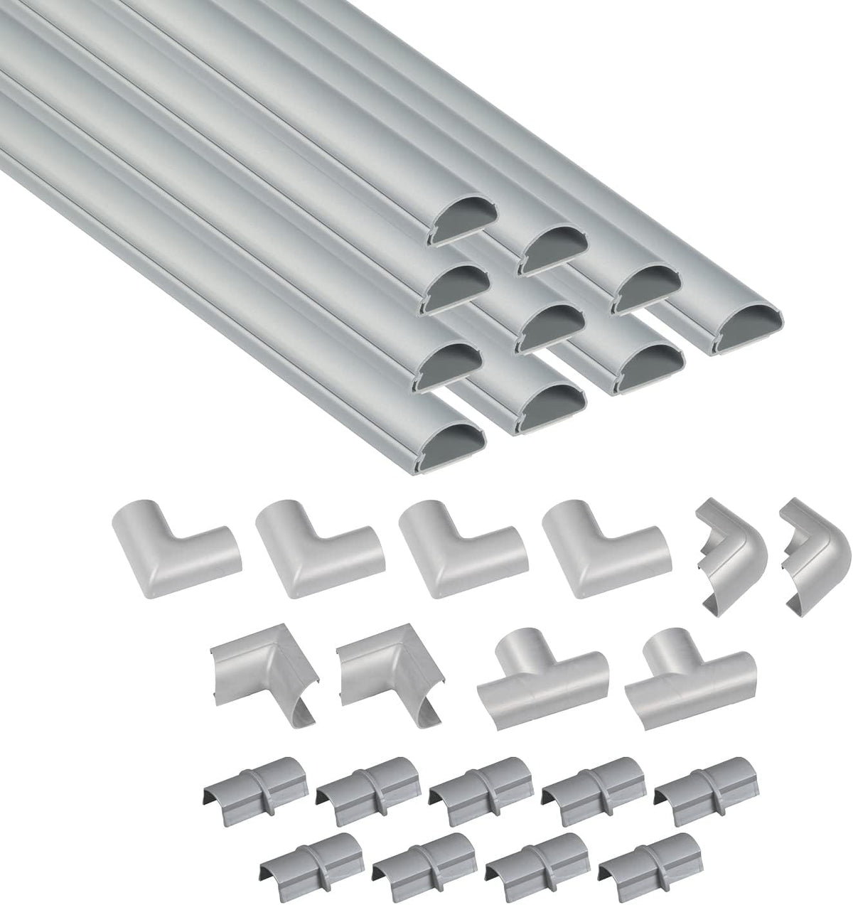 D-Line 157in Cord Cover Kit, Self-Adhesive Wire Hiders, Cable Raceway to Hide...