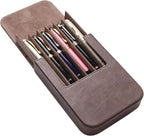MIVLXLX Leather 6 Fountain Pen/Pencil Tray Case, Magnetic Closure - Image 7