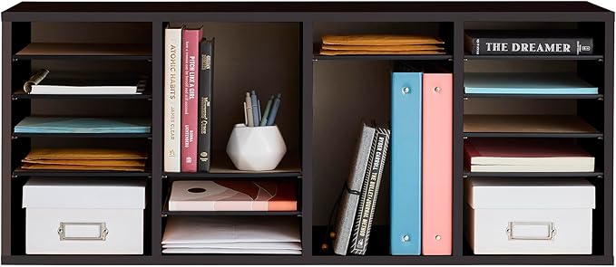 Safco Wooden Paper and Mail Organizer - Image 3