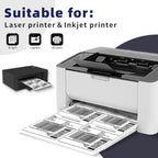 POLYSELLS Self Adhesive 3-1/3'' x 4'' Address Shipping Labels, 6UP White - Image 4