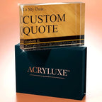 Personalized Gifts, Custom Quote Block Letter Board, Crystal-Clear Acrylic - Image 7