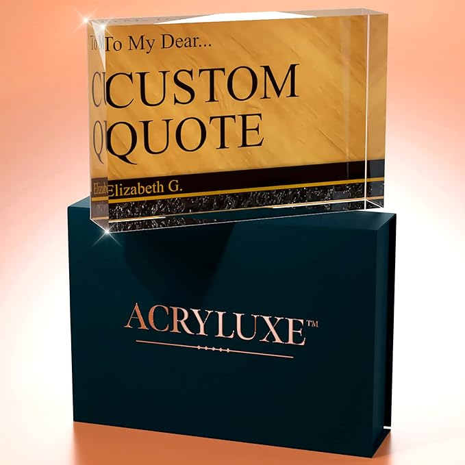 Personalized Gifts, Custom Quote Block Letter Board, Crystal-Clear Acrylic - Image 7