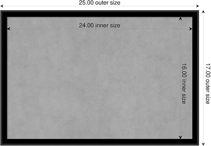 Amanti Art Black Framed Magnetic Board 17x25 Medium Vision Board - Image 2