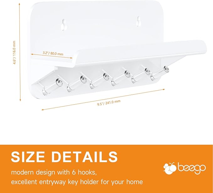 Beego Entryway Key Holder for Wall - Image 8