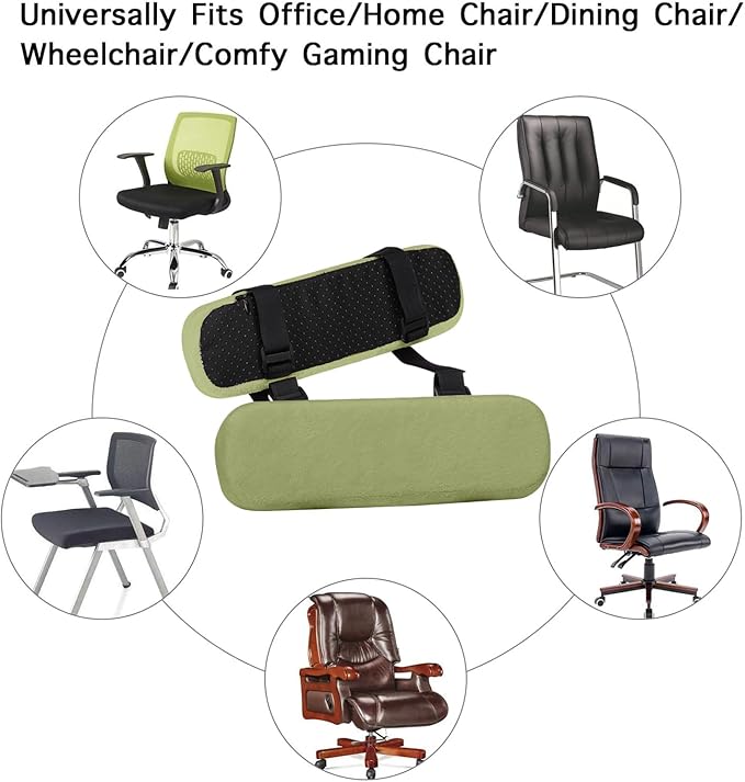 MOSISO Chair Armrest Pads, Memory Foam Home/Office Chair Arm Rest Covers Comfy - Image 4