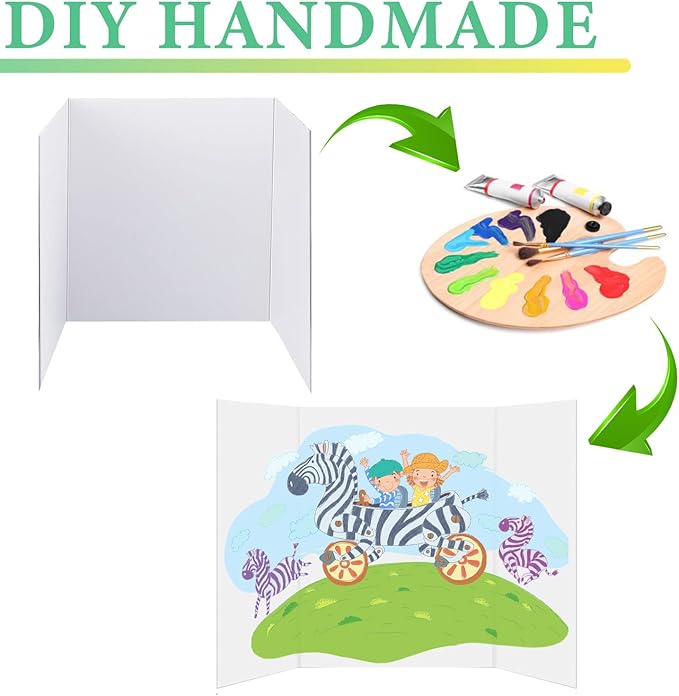 Trifold Display Boards with Colorful Self-Adhesive Sheets – 24 x 16 Inch - Image 4
