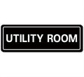 Utility Room Sign, Premium Durable Acrylic Material, Super Strong Adhesive by Unknown