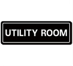 Utility Room Sign, Premium Durable Acrylic Material, Super Strong Adhesive by Unknown