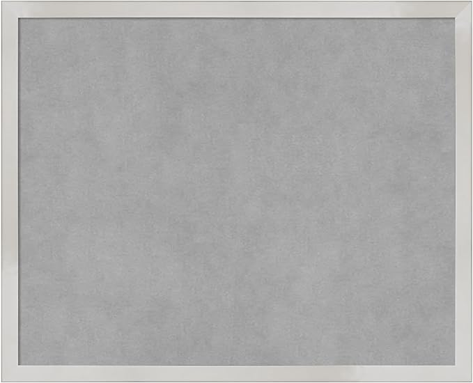 Amanti Art Silver Framed Magnetic Board 17x21 Small Vision Board by AmantiArt