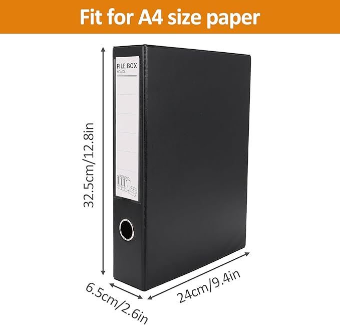 HUA JIE A4 Storage File Boxes Plastic Archives Cases - Image 2
