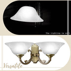 Huquary Lamp Glass Shades for Floor Lamp Elegant Cover Light Fixture Shade - Image 3