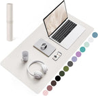 YSAGi Non-Slip Leather Desk Pad, Waterproof Laptop Computer Desk Keyboard Mat by YSAGi