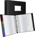 Uquelic 80-Pocket Binder with Plastic Sleeves by Uquelic