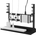 YECAYE Under Desk Cable Management Tray, All-Metal Clamp-Mount Cable Management by Yecaye