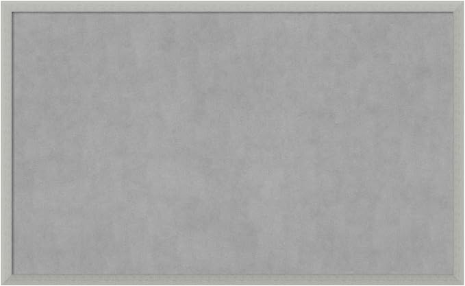 Amanti Art Silver Framed Magnetic Board 26x42 Large Vision Board by AmantiArt