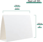 20 Pack White Blank Table Place Cards - Image 3