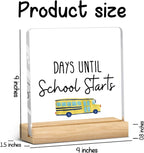 Funny Back to School Countdown Acrylic Sign, Funny Days Until Schools Starts - Image 3