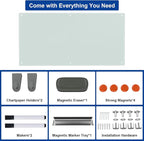 Large Glass Dry Erase Board, 96 x 48 Inches Magnetic Glass Whiteboard - Image 6