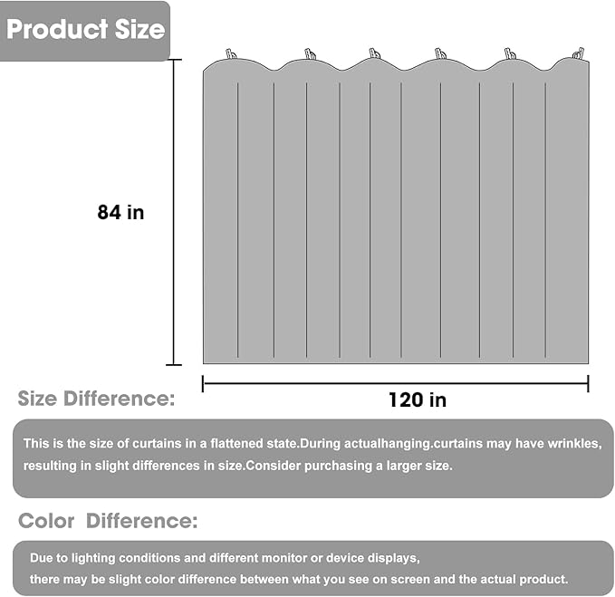 Cbsroro Room Divider Blackout Curtain Track Curtains Wall Dividers Panels Screen - Image 6