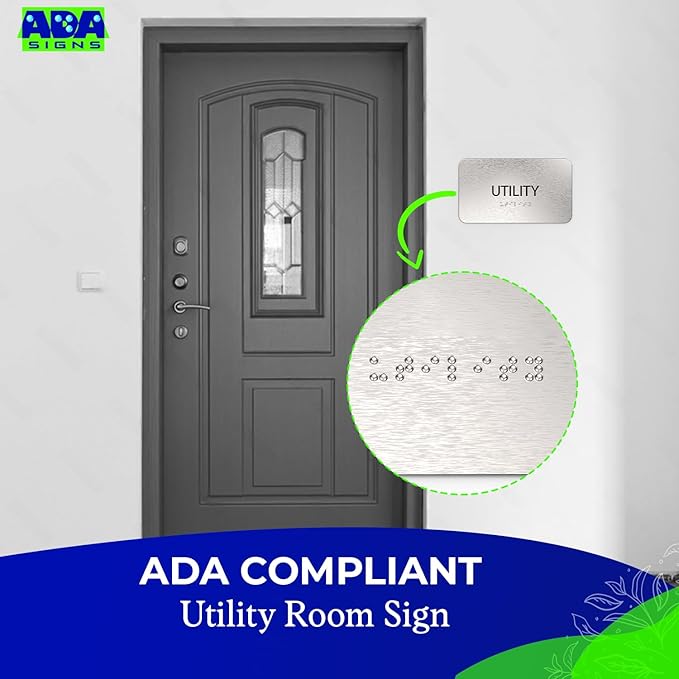 ADASigns Utility Room Sign 7”x4” - Image 6