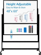48 x 60 Inch Height Adjustable Dry Erase Whiteboard by Unknown