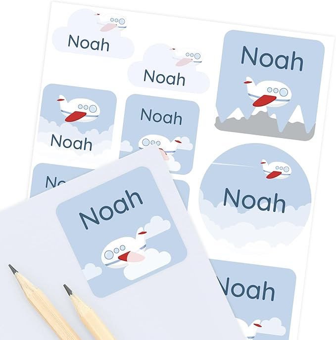 Large Name Labels for Kids by Teddylabels