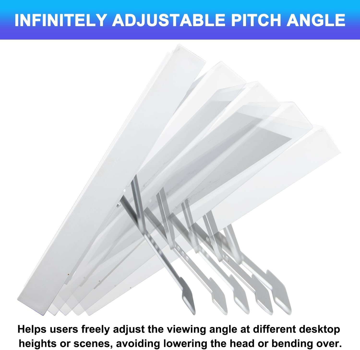 Metal Desktop Stand for Skylight Calendar 15-inch Gen 1 | Heavy-Duty Adjustable Stand (Note: Not Compatible with Skylight Calendar 2 15-inch) - Silver