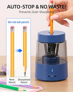 ZMOL Electric Rechargeable Pencil Sharpener, Automatic Pencil Sharpeners Kids - Image 4