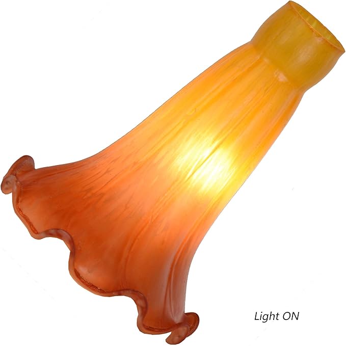 Bieye LS11S Lily Flower Blown Glass Lampshade - Image 2