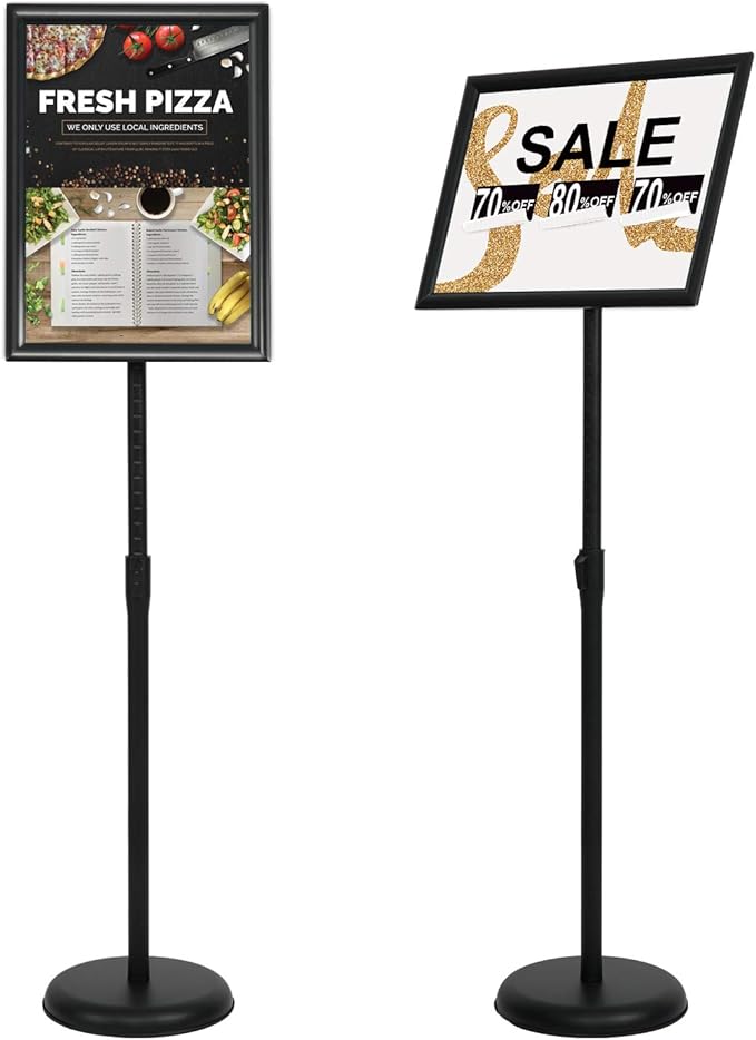VAIIGO 11 x 17 Inch Adjustable Pedestal Sign Holder Poster Stand, Heavy Duty by VAIIGO