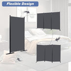 CHOSENM Room Divider, 3 Panel Folding Privacy Screens - Image 5