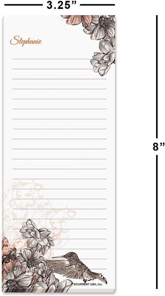 Current Hummingbird Garden Personalized Lined Shopping List Pads - Image 2