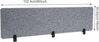 Clamp-On Acoustic Desk Divider, Desktop Privacy Panel, Sound Absorbing - Image 2